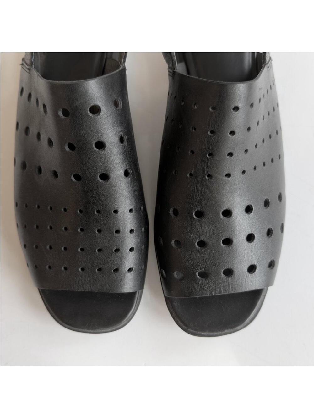 Camper Black leather Slingback Block-Heel Sandal - Picture 4 of 8